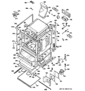 BODY PARTS Diagram and Parts List for J2BP85SEL3SS  General Electric Range