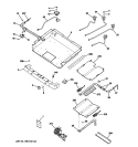GAS & BURNER PARTS Diagram and Parts List for JGB908WEK9WW  General Electric Range