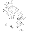GAS & BURNER PARTS Diagram and Parts List for JGBP25DEM4BB  General Electric Range