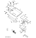 GAS & BURNER PARTS Diagram and Parts List for JGBP28DEM4WW  General Electric Range