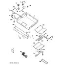 GAS & BURNER PARTS Diagram and Parts List for JGBP32DEM4WW  General Electric Range