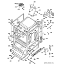 BODY PARTS Diagram and Parts List for JGBP32DEM4WW  General Electric Range