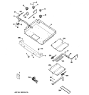 GAS & BURNER PARTS Diagram and Parts List for JGBP85DEM3CC  General Electric Range