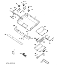 GAS & BURNER PARTS Diagram and Parts List for JGBP85SEM3SS  General Electric Range