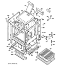 BODY PARTS Diagram and Parts List for JGBS07DEM3CC  General Electric Range