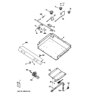 GAS & BURNER PARTS Diagram and Parts List for JGBS23DEM3CC  General Electric Range