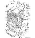 BODY PARTS Diagram and Parts List for P2B912SEM2SS  General Electric Range