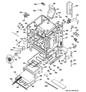 Part Location Diagram of WB35K10159 GE INSULATION OVEN WRAP