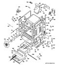 BODY PARTS Diagram and Parts List for PGB918DEM2BB  General Electric Range