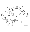 CONTROL PANEL & COIN BOX ASSEMBLY Diagram and Parts List for DCCB330EG4WC  General Electric Dryer