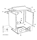 CABINET Diagram and Parts List for DCCB330GG5WC  General Electric Dryer