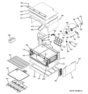 UPPER OVEN Diagram and Parts List for PT925SN1SS  General Electric Wall Oven