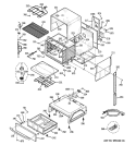 BODY PARTS Diagram and Parts List for JCS968BK5BB  General Electric Range