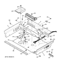 COOLING FAN Diagram and Parts List for JD968SK6SS  General Electric Range