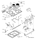 Part Location Diagram of WB27T11095 GE FACEPLATE GRAPHICS Assembly