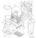 LOWER OVEN Diagram and Parts List for PB970SM2SS  General Electric Range