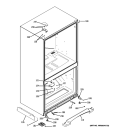 CASE PARTS Diagram and Parts List for GDSL3KCYALLS  General Electric Refrigerator