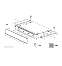 STORAGE DRAWER ASSEMBLY Diagram and Parts List for JX2200NBB02  General Electric Microwave