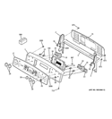 CONTROL PANEL Diagram and Parts List for PB970SM1SS  General Electric Range