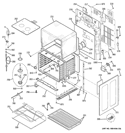 LOWER OVEN Diagram and Parts List for PB975KM1CC  General Electric Range