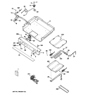 GAS & BURNER PARTS Diagram and Parts List for JGBP27DEM4WW  General Electric Range