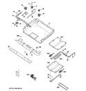 GAS & BURNER PARTS Diagram and Parts List for JGBP36SEM3SS  General Electric Range