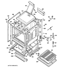 BODY PARTS Diagram and Parts List for JGBS80SEM2SS  General Electric Range