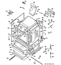 BODY PARTS Diagram and Parts List for PGB900SEM3SS  General Electric Range