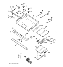 GAS & BURNER PARTS Diagram and Parts List for PGB910SEM2SS  General Electric Range