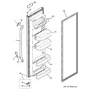 FRESH FOOD DOOR Diagram and Parts List for GSS20DBTJWW  General Electric Refrigerator