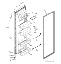 FRESH FOOD DOOR Diagram and Parts List for GSE22KEWHFSS  General Electric Refrigerator