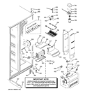 FRESH FOOD SECTION Diagram and Parts List for PSC25NSWCSS  General Electric Refrigerator