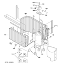 SEALED SYSTEM & COMPONENTS Diagram and Parts List for AJES12DCCM2  General Electric Air Conditioner
