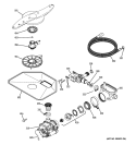 MOTOR-PUMP MECHANISM Diagram and Parts List for VLD4209L20BB  General Electric Dishwasher