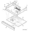 CENTER SPACER Diagram and Parts List for PT956SM2SS  General Electric Wall Oven