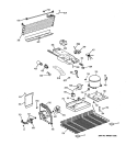 UNIT PARTS Diagram and Parts List for A3316ABSDRBB  General Electric Refrigerator