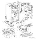 CABINET Diagram and Parts List for CTS18FBSBRBB  Hotpoint Refrigerator