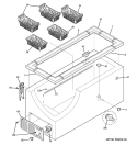CABINET Diagram and Parts List for FCM20SUCWW  General Electric Freezer