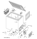 FREEZER PARTS Diagram and Parts List for FCM5SUBWW  General Electric Freezer