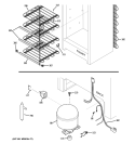 UNIT PARTS Diagram and Parts List for FUM17DTDRWH  General Electric Freezer