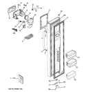 FREEZER DOOR Diagram and Parts List for GSHF3KGXCCBB  General Electric Refrigerator