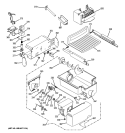 ICE MAKER & DISPENSER Diagram and Parts List for GSHF3KGXCCBB  General Electric Refrigerator