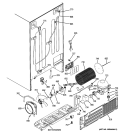 SEALED SYSTEM & MOTHER BOARD Diagram and Parts List for GSHF3KGXCCBB  General Electric Refrigerator