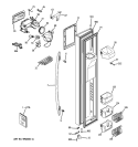 FREEZER DOOR Diagram and Parts List for PSSS3RGXCSS  General Electric Refrigerator