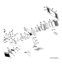 Part Location Diagram of WJ26X10307 GE MAIN PCB J2C913AJ