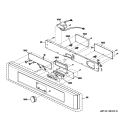 CONTROL PANEL Diagram and Parts List for ZSC1202NSS01  General Electric Microwave