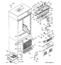CONTROLS & COMPONENTS Diagram and Parts List for ZICP720AXASS  General Electric Refrigerator