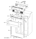 CABINET 1 Diagram and Parts List for PSB48YSXASS  General Electric Refrigerator