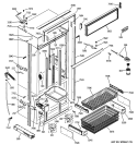 Part Location Diagram of WR13X10730 GE GRILL HINGE LEFT