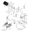 SEALED SYSTEM & MOTHER BOARD Diagram and Parts List for ZIC360NRJRH  General Electric Refrigerator